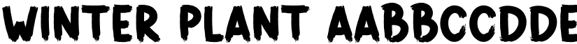 Winter Plant font