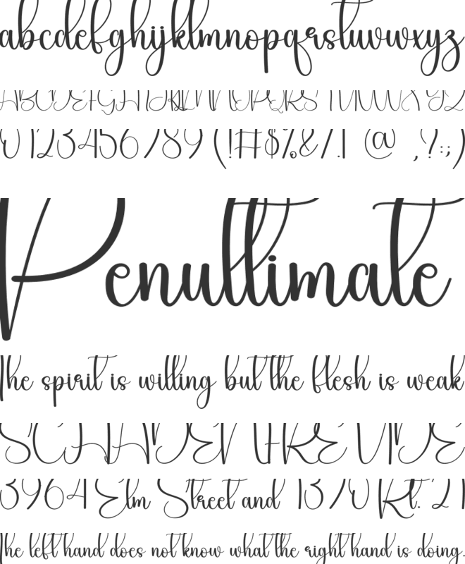 Baby Lady font preview