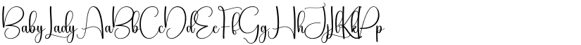 Baby Lady font