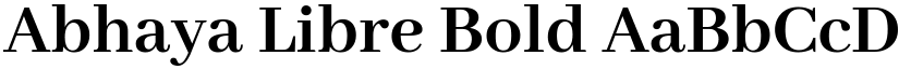 Abhaya Libre Bold font