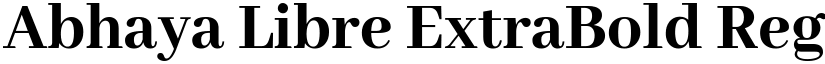 Abhaya Libre ExtraBold Regular font