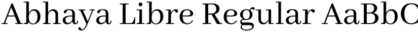 Abhaya Libre Regular font
