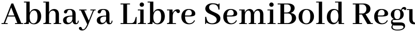 Abhaya Libre SemiBold Regular font