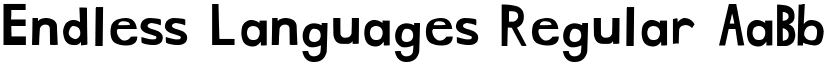 Endless Languages Regular font