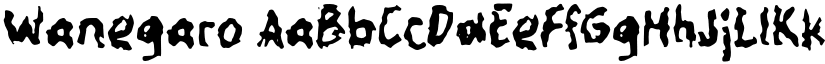 Wanegaro font