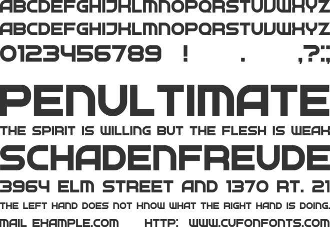 Neighbor font preview