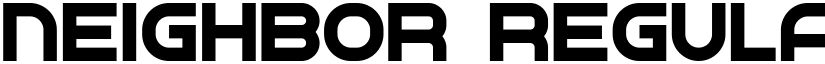 Neighbor Regular font