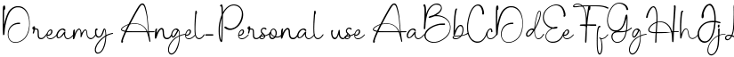 Dreamy Angel-Personal use font