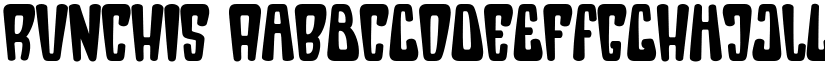 RUNCHIS font