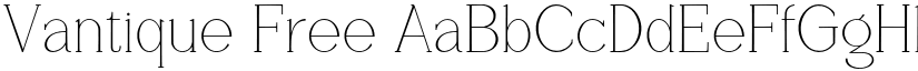 Vantique Free font