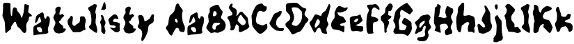 Watulisty font download