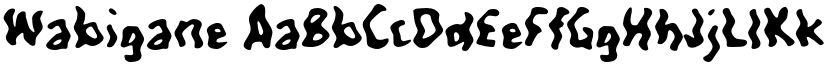 Wabigane font