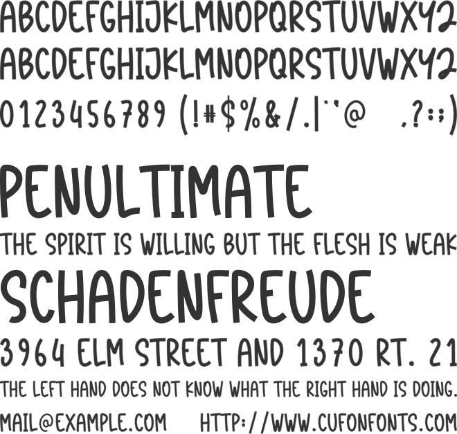 Groovy Babe font preview