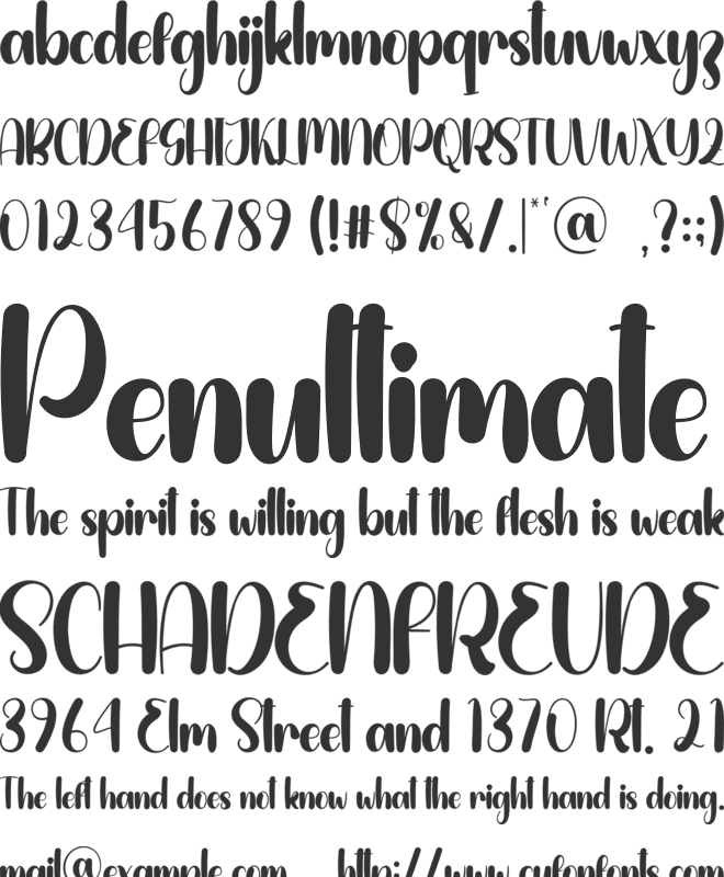 Christmas Signature font preview