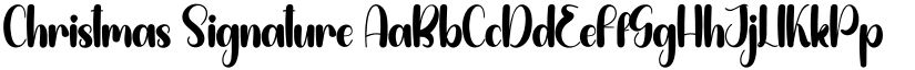 Christmas Signature font