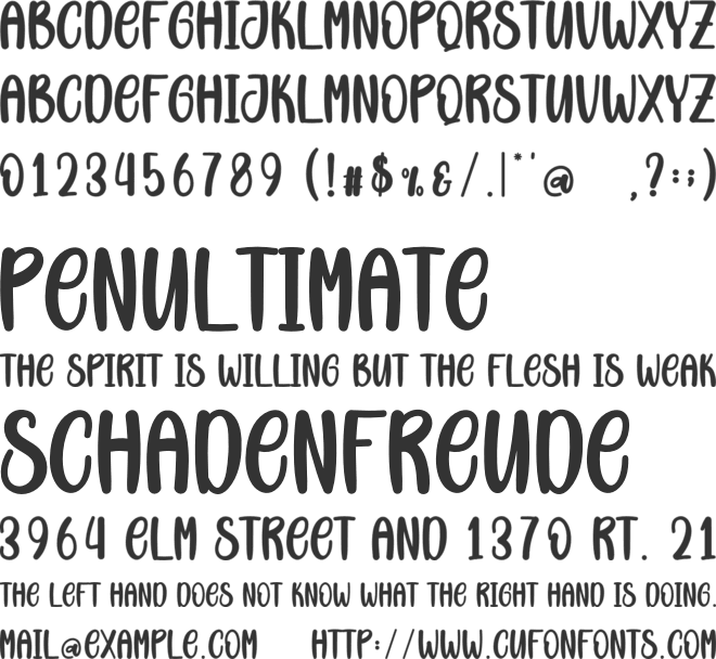 Boho Sister font preview