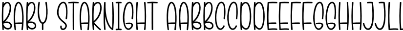 Baby Starnight font