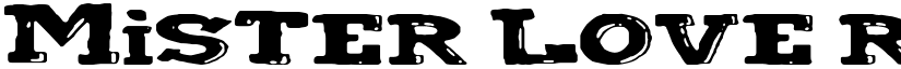 Mister Love Regular font