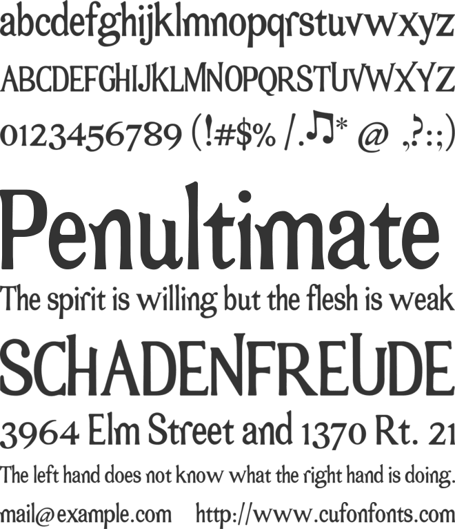 Bromato font preview