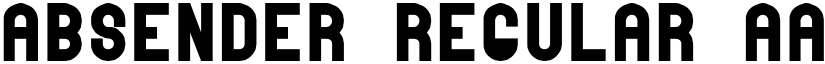 absender regular font