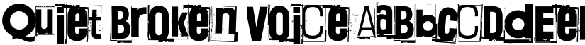 Quiet Broken Voice font