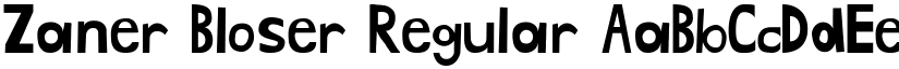 Zaner Bloser Regular font