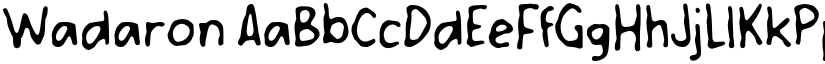 Wadaron font