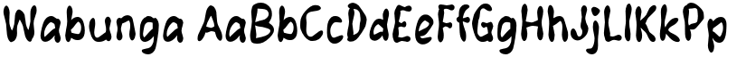 Wabunga font