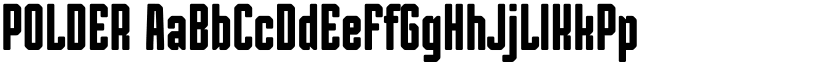 POLDER font