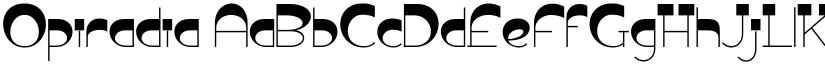 Opiradia font