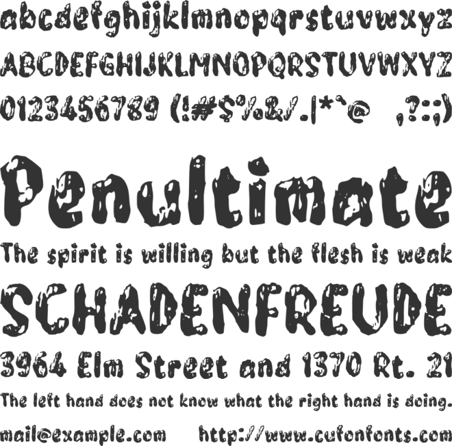 Wadrome font preview