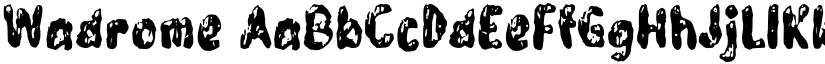 Wadrome font