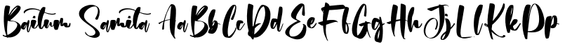 Baitum Samita font