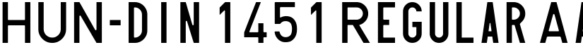 HUN-din 1451 Regular font