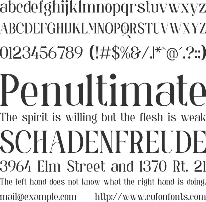 Midnight Quincy font preview