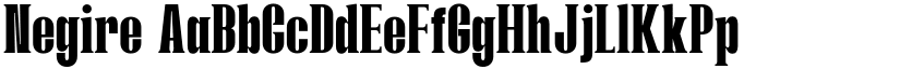 Negire font
