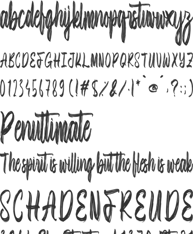 Grassland font preview