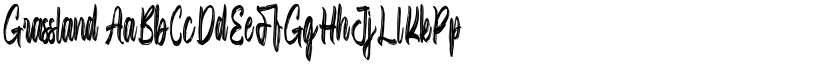 Grassland font