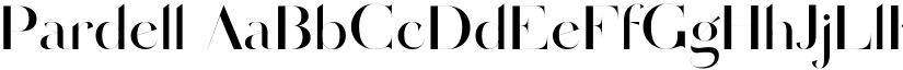 Pardell font