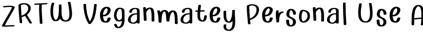 ZRTW Veganmatey Personal Use font