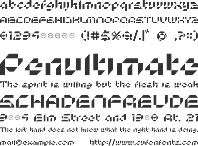 Robocops font preview