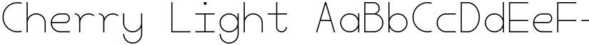 Cherry Light font