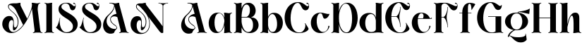MISSAN font