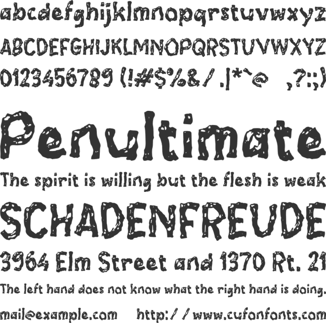 Wabiane font preview