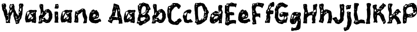 Wabiane font