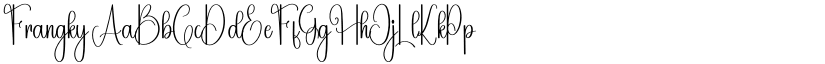 Frangky font