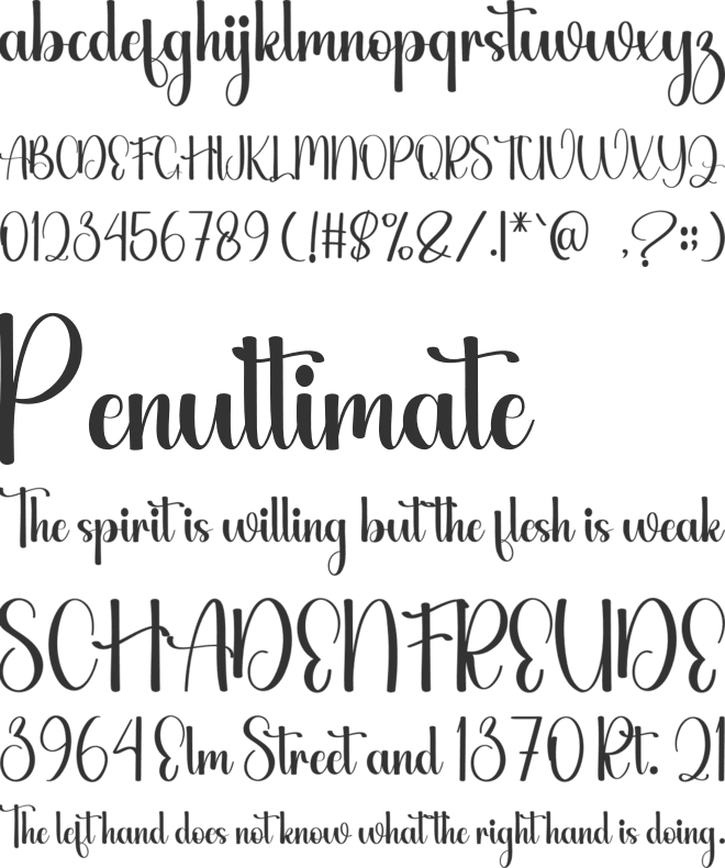 Milkshake Chocolate font preview