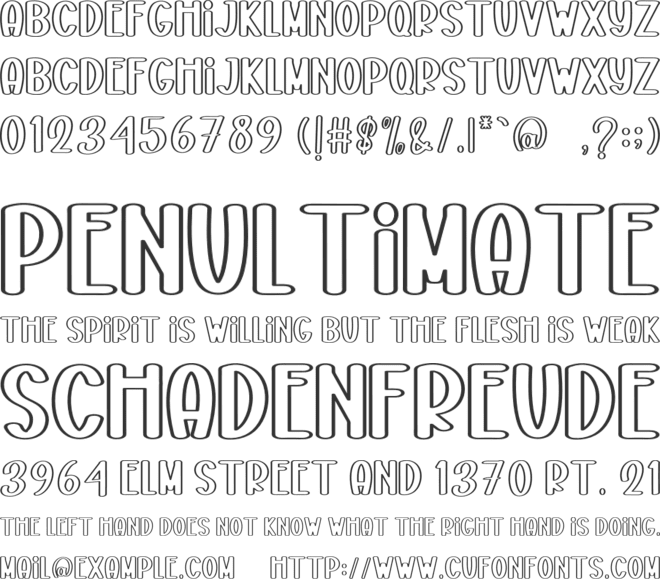 Winter Handmade font preview