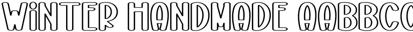 Winter Handmade font
