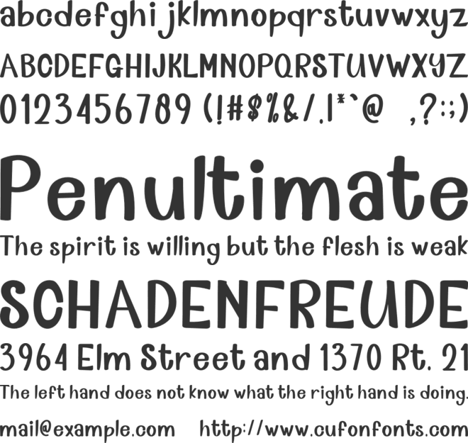 Limelight Stunning font preview